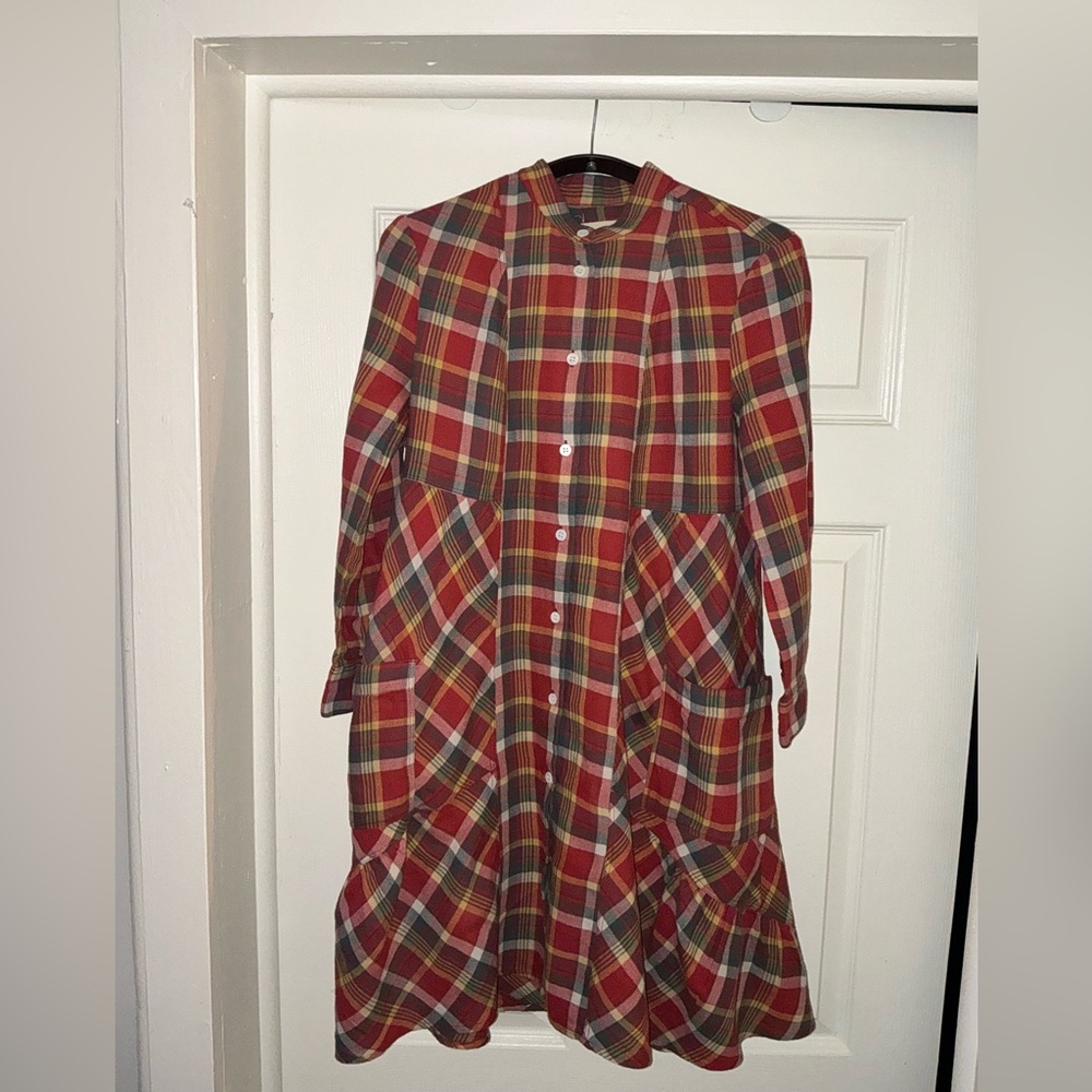 Boy by Band Of Outsiders Multicolor Plaid Shirt Dress. Size 1 (US XS)